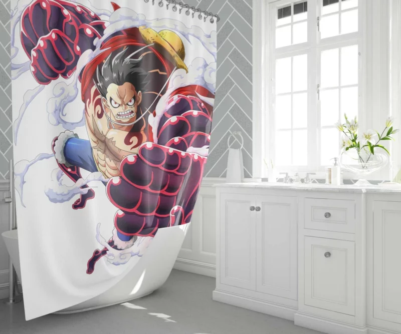 Luffy Legendary Adventure Anime Shower Curtain 1