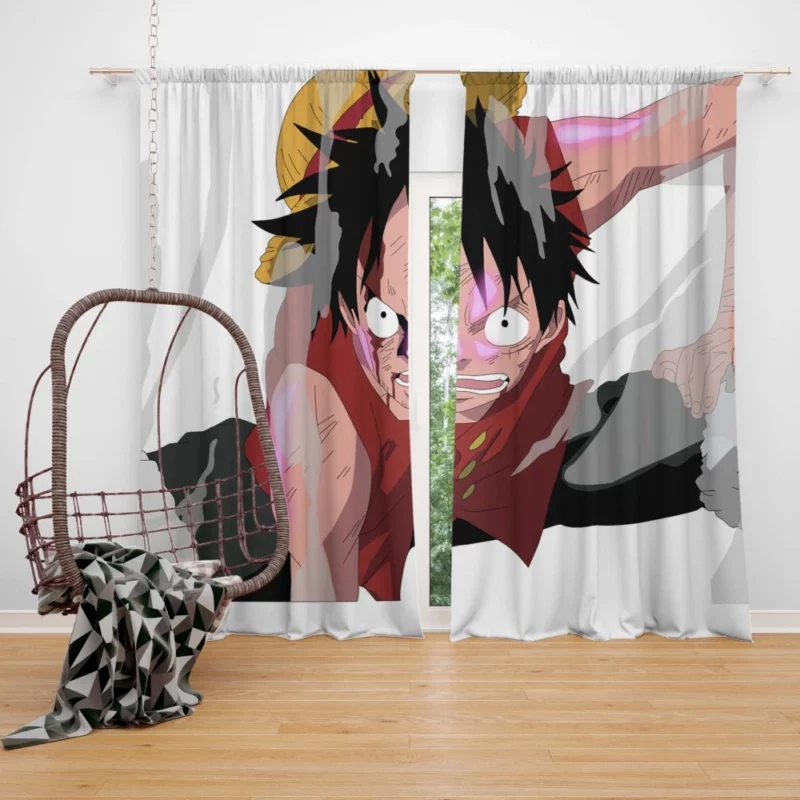 Luffy Path to Greatness Anime Curtain