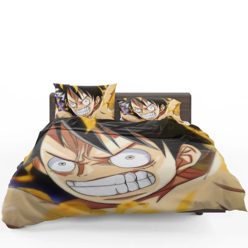 Luffy Persevering Spirit Anime Bedding Set