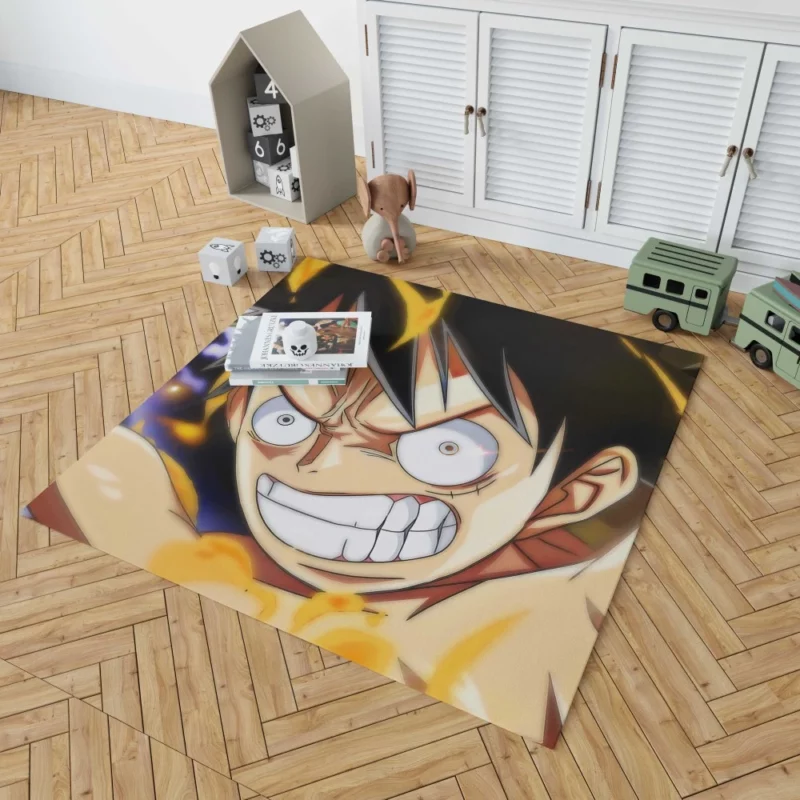 Luffy Persevering Spirit Anime Rug 1