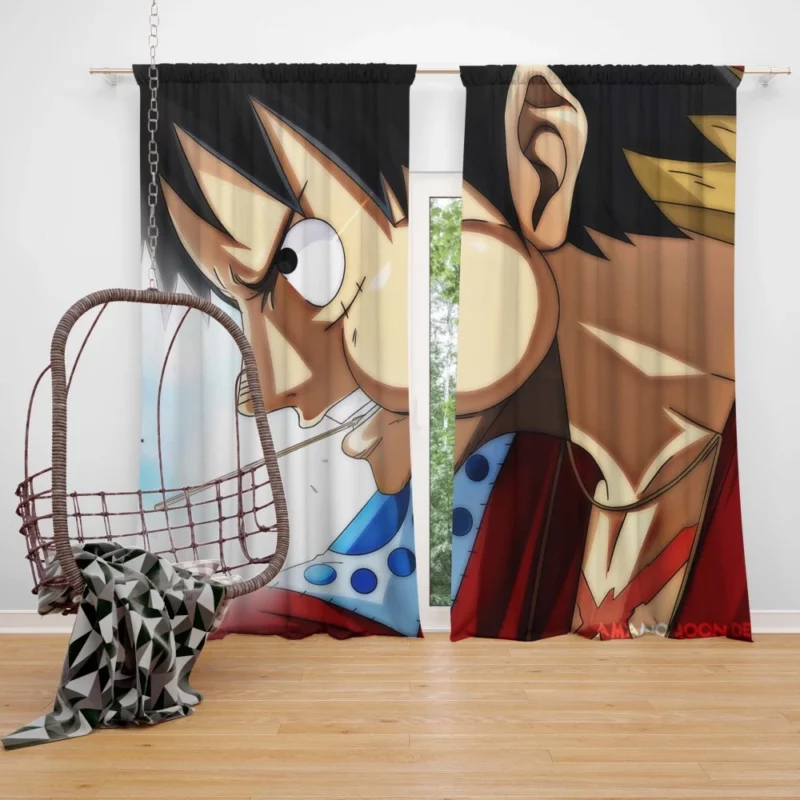 Luffy Triumphs and Trials Anime Curtain