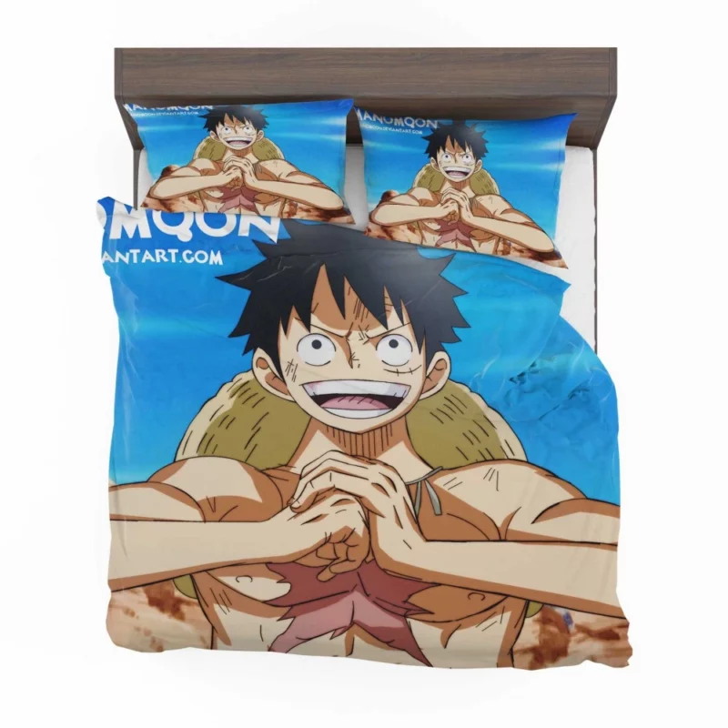 Luffy Unbreakable Will Anime Bedding Set 1