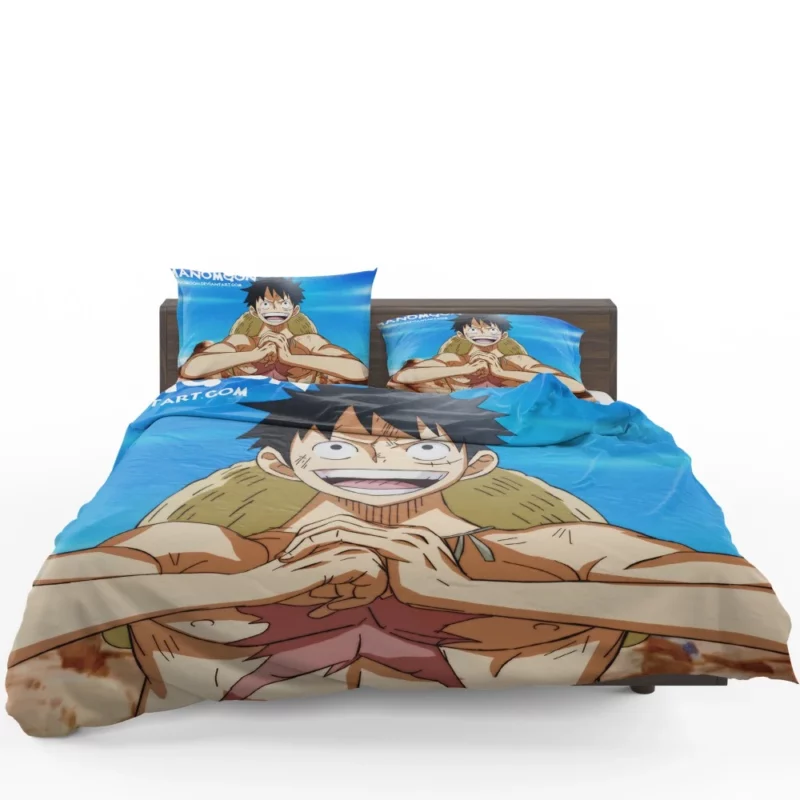 Luffy Unbreakable Will Anime Bedding Set