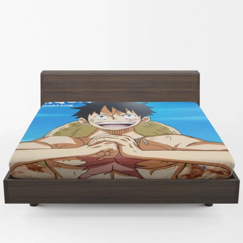 Luffy Unbreakable Will Anime Fitted Sheet 1