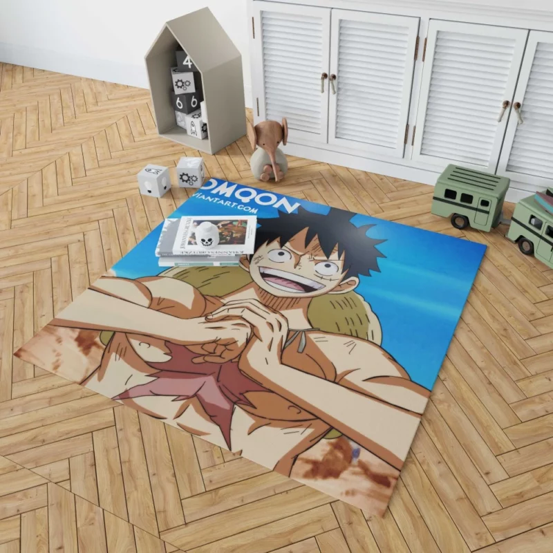 Luffy Unbreakable Will Anime Rug 1