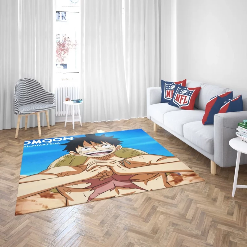 Luffy Unbreakable Will Anime Rug 2