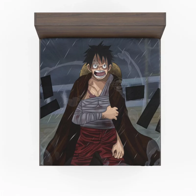 Luffy Undying Will Anime Fitted Sheet