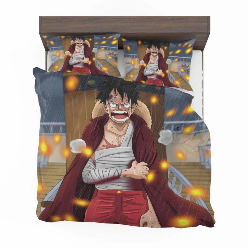 Luffy Unfaltering Spirit Anime Bedding Set 1