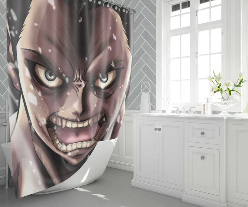 Luffy Unleashes Gear Fourth Anime Shower Curtain 1