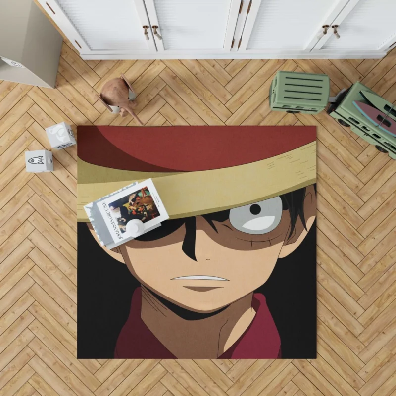 Luffy Unstoppable Journey Anime Rug