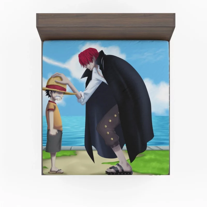 Luffy and Shanks Pirate Bond Anime Fitted Sheet