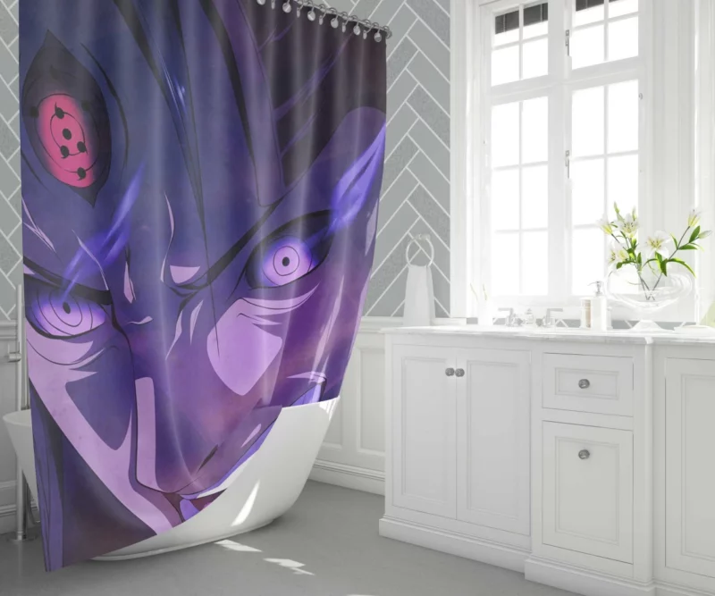 Madara Uchiha Epic Saga Anime Shower Curtain 1