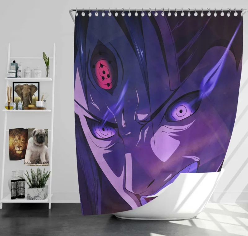 Madara Uchiha Epic Saga Anime Shower Curtain