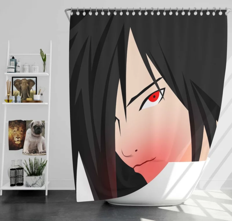 Madara Uchiha Eyes of Power Anime Shower Curtain