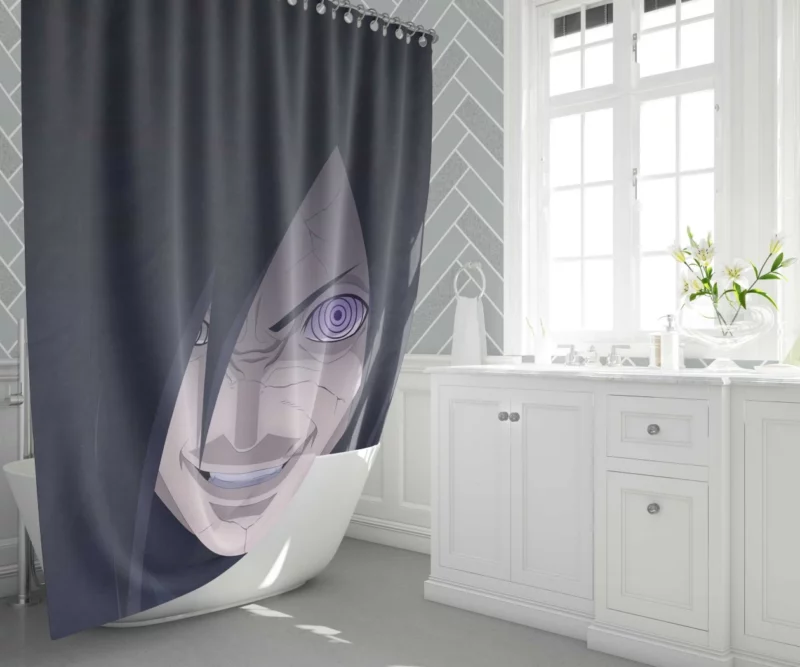 Madara Uchiha Infinite Power Anime Shower Curtain 1