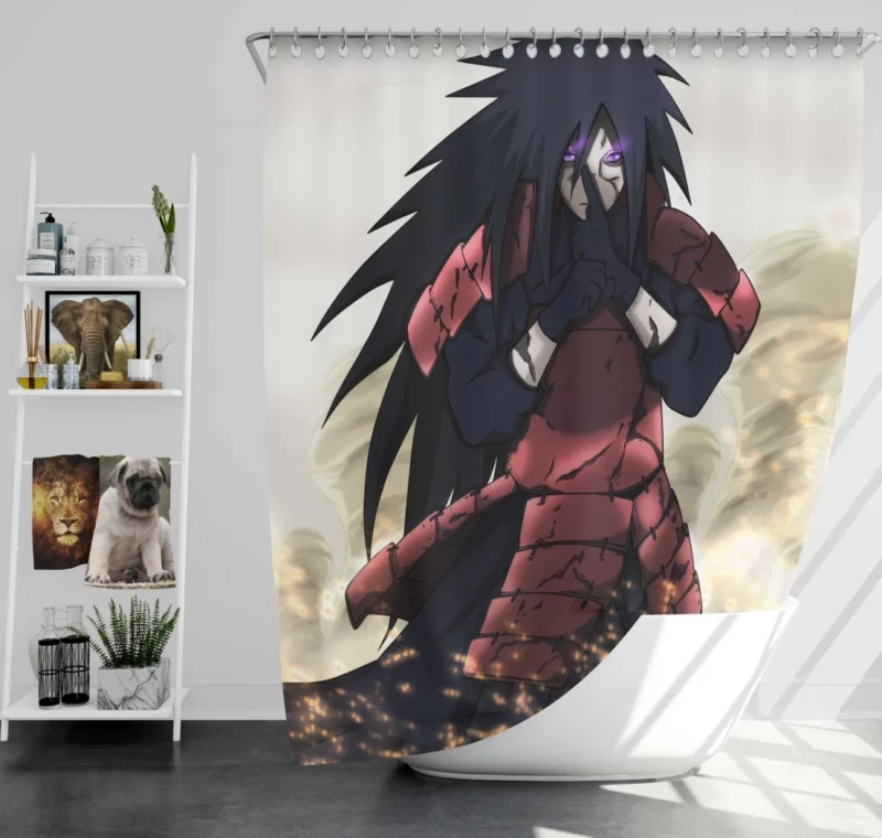 Madara Uchiha Legacy Anime Shower Curtain