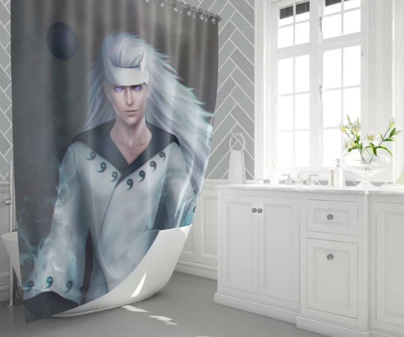 Madara Uchiha Legacy Awakened Anime Shower Curtain 1