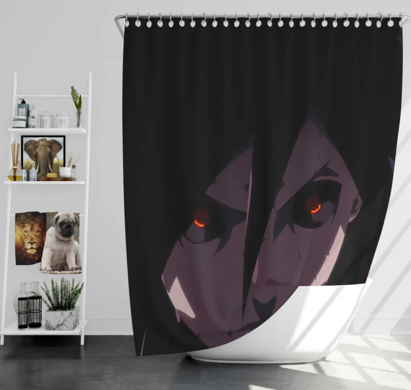 Madara Uchiha Legacy Revealed Anime Shower Curtain