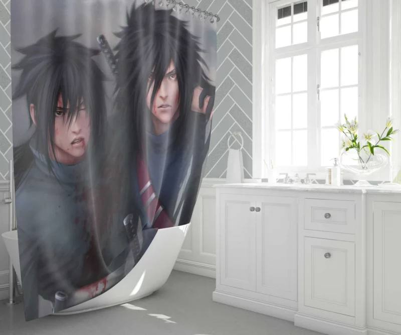 Madara Uchiha Legendary Power Anime Shower Curtain 1