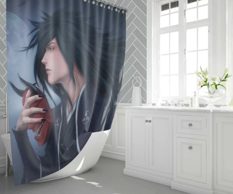 Madara Uchiha Power Unveiled Anime Shower Curtain 1