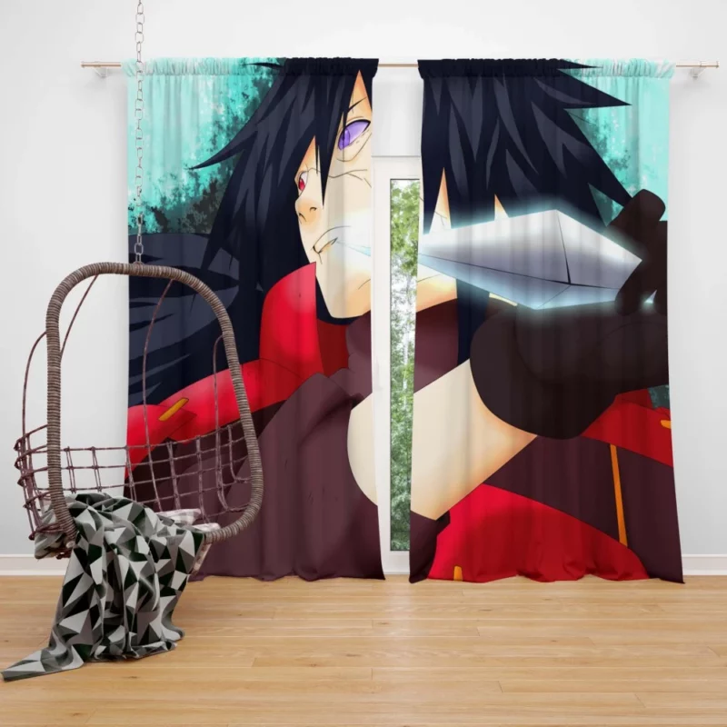 Madara Uchiha Rinnegan Power Anime Curtain