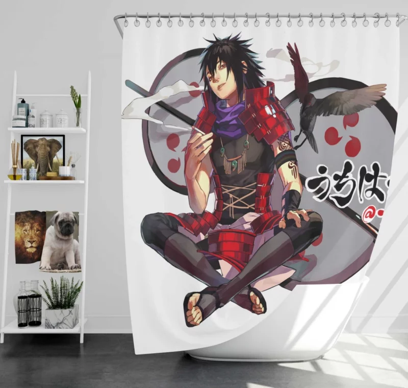 Madara Uchiha Rise of Uchiha Anime Shower Curtain