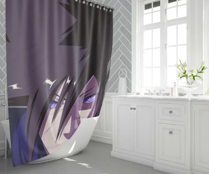 Madara Uchiha Shadow Ambition Anime Shower Curtain 1