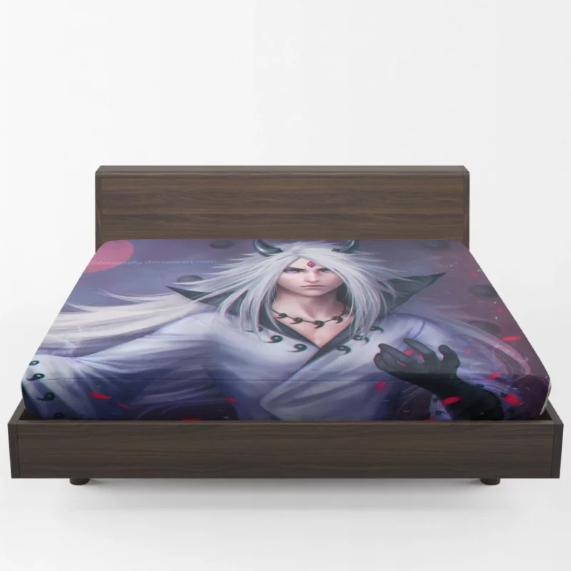 Madara Uchiha Shadow Sovereign Anime Fitted Sheet 1