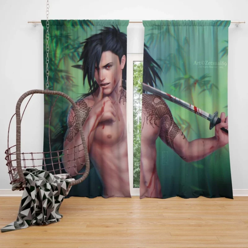 Madara Uchiha Shinobi Tale Anime Curtain