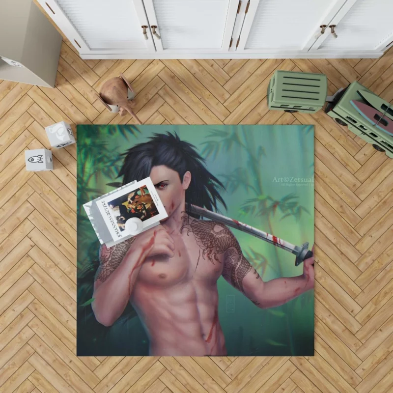 Madara Uchiha Shinobi Tale Anime Rug