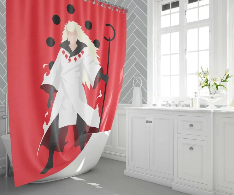 Madara Uchiha Uchiha Legend Anime Shower Curtain 1