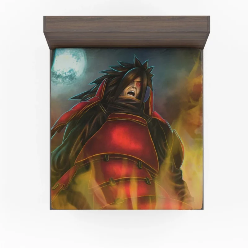 Madara Uchiha Unrivaled Power Anime Fitted Sheet