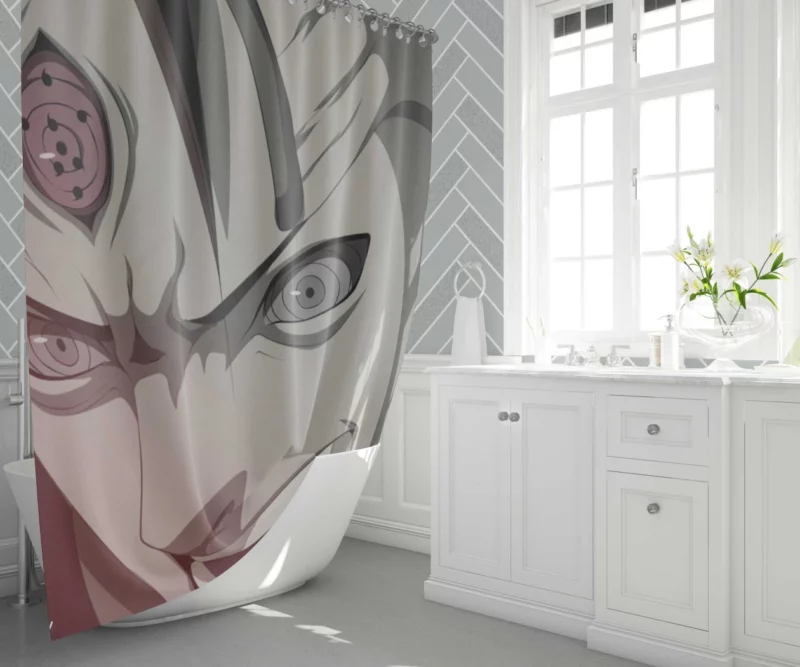 Madara Uchiha Unstoppable Force Anime Shower Curtain 1