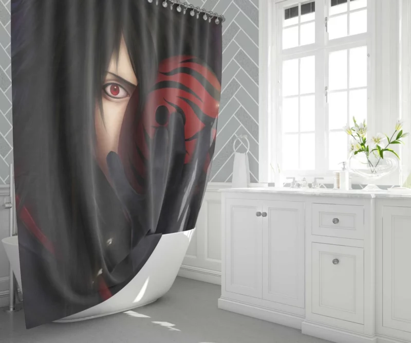 Madara Uchiha and Obito Legends Anime Shower Curtain 1