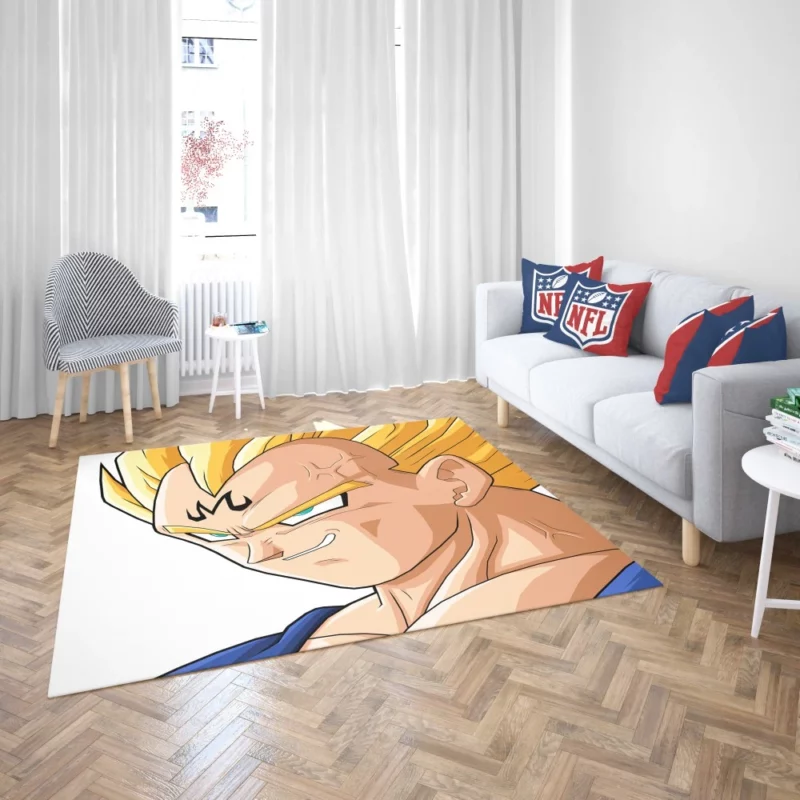 Majin Vegeta Unleashed Power Anime Rug 2