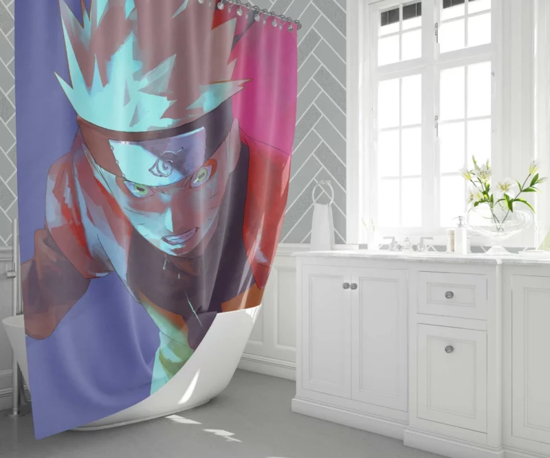 Mastering the Rasengan Anime Shower Curtain 1