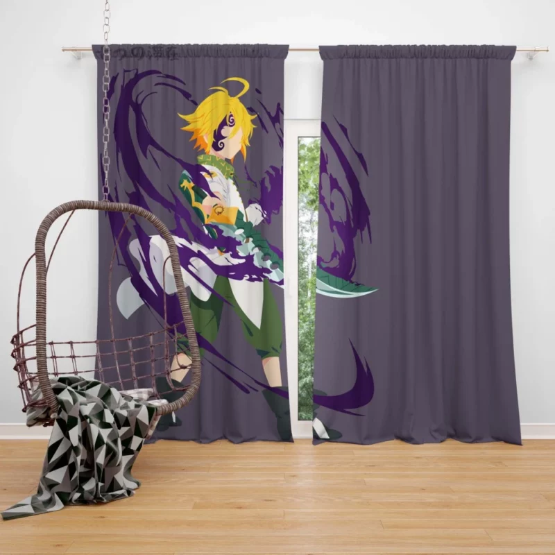 Meliodas Blade of Wrath Anime Curtain