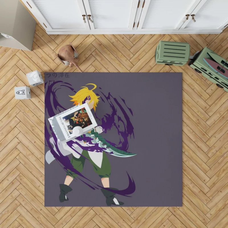 Meliodas Blade of Wrath Anime Rug