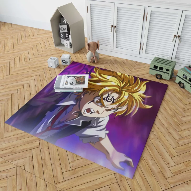 Meliodas Blonde Demon Anime Rug 1