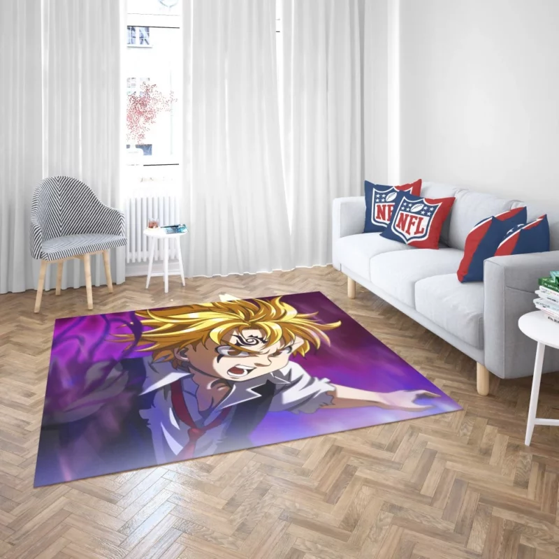 Meliodas Blonde Demon Anime Rug 2