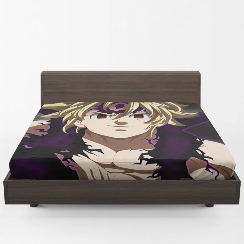 Meliodas Blonde Rebel Hero Anime Fitted Sheet 1