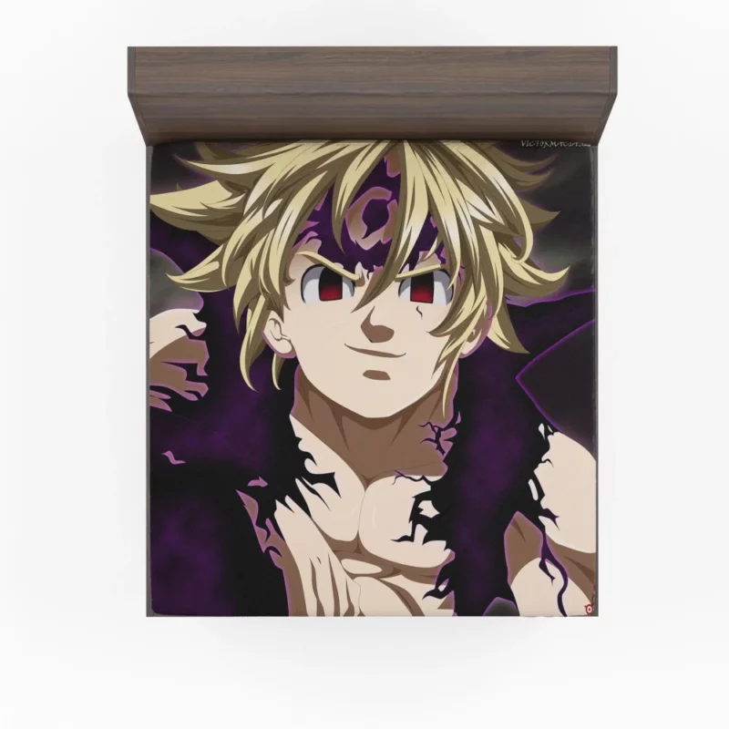 Meliodas Blonde Rebel Hero Anime Fitted Sheet