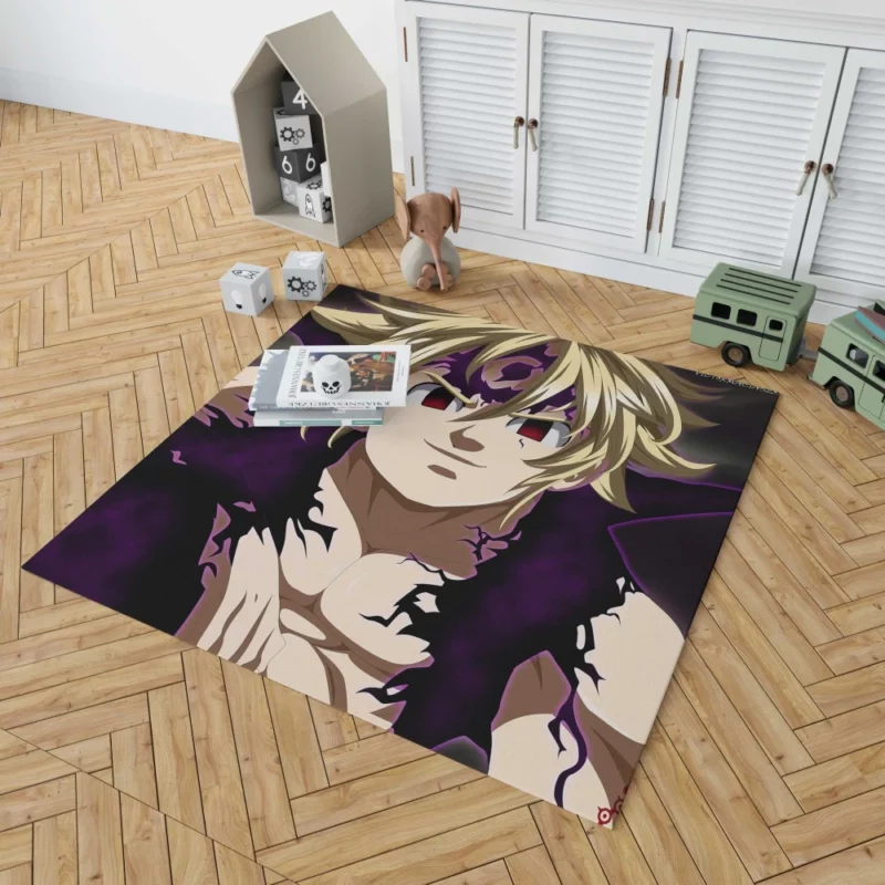 Meliodas Blonde Rebel Hero Anime Rug 1