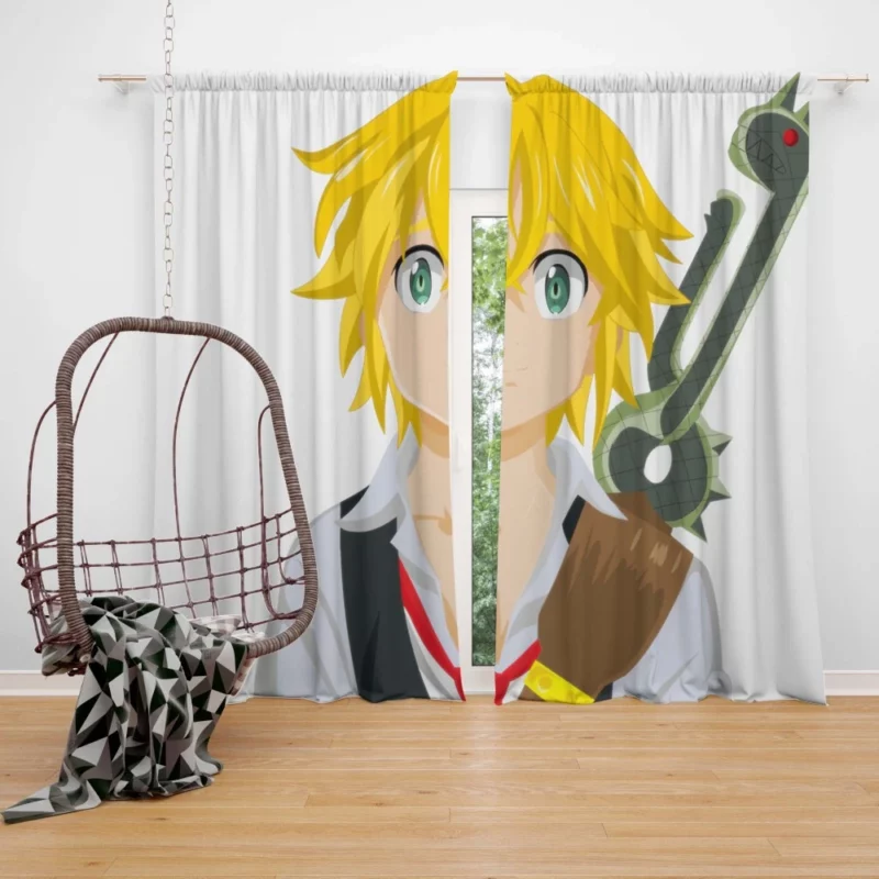 Meliodas Captain of Wrath Anime Curtain