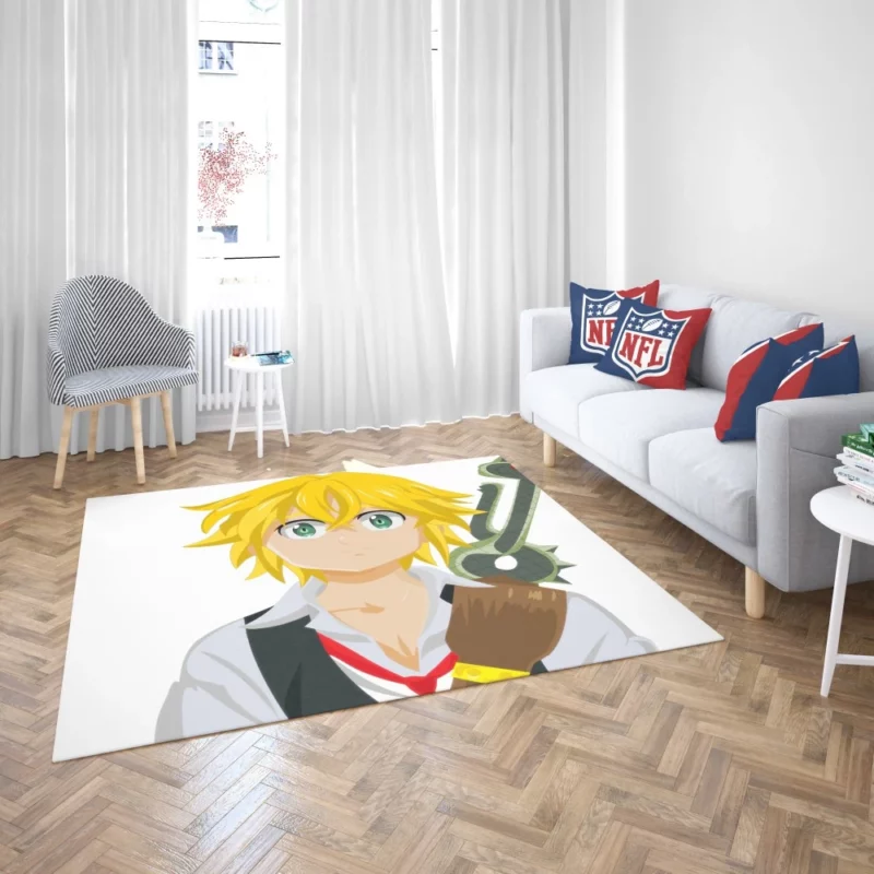 Meliodas Captain of Wrath Anime Rug 2