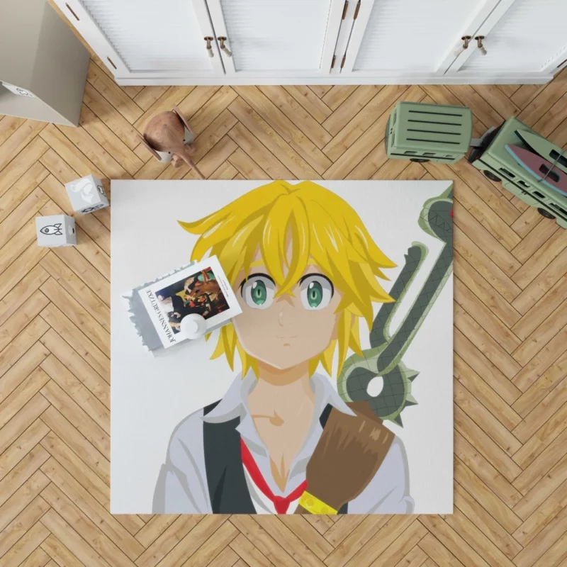 Meliodas Captain of Wrath Anime Rug