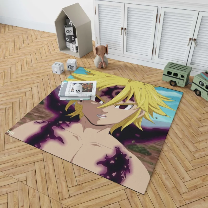 Meliodas Dark Secrets Revealed Anime Rug 1