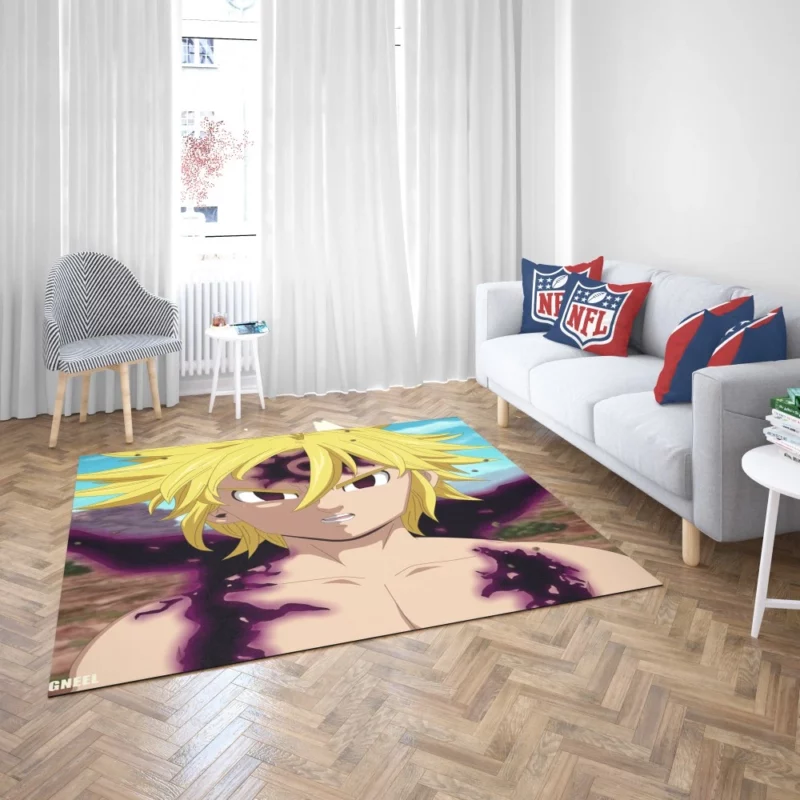 Meliodas Dark Secrets Revealed Anime Rug 2