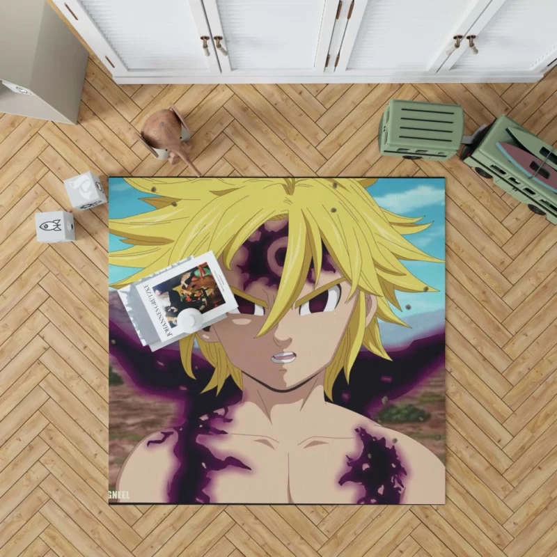 Meliodas Dark Secrets Revealed Anime Rug