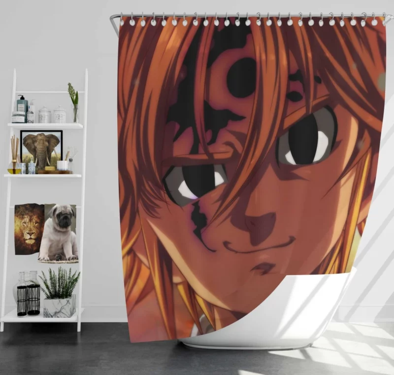 Meliodas Dark Vengeance Anime Shower Curtain